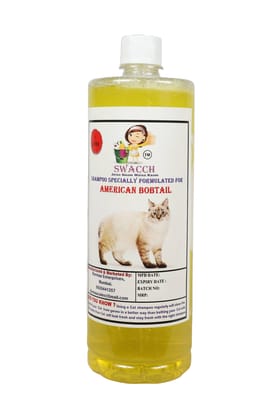 SWACCH Shampoo Specially FORMULATED for American Bobtail (1 Litre) Lemon