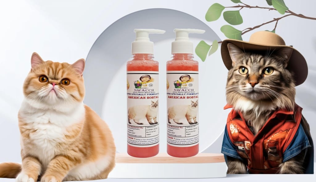 SWACCH Premium Shampoo for American Bobtail (200ML) (Pack of 2) Strawberry