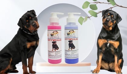 SWACCH Premium Shampoo for Rottweiler (200ML) (Combo Pack of 2) Rose & Lavender