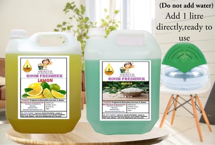 Swacch Room Freshner (5 Litre) (Pack of 2) Lemon & Mogra