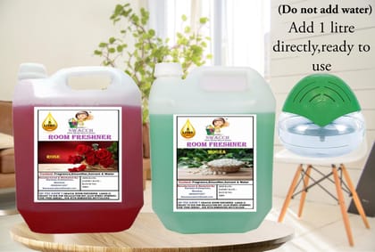 Swacch Room Freshner (5 Litre) (Pack of 2) Rose & Mogra Swacch Room Freshner (5 Litre) (Pack of 2) Rose & Mogra