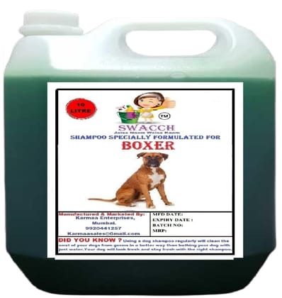 SWACCH Shampoo Specially FORMULATED for Boxer (10 Litre) NEEM ALOVERA