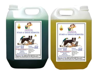 SWACCH STAIN & ODOUR REMOVER (5 LITRE) (COMBO PACK OF 2) JASMINE & LEMON