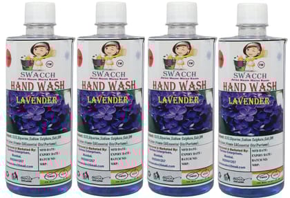 Swacch Hand Wash (500ml) (Pack of 4) Lavender