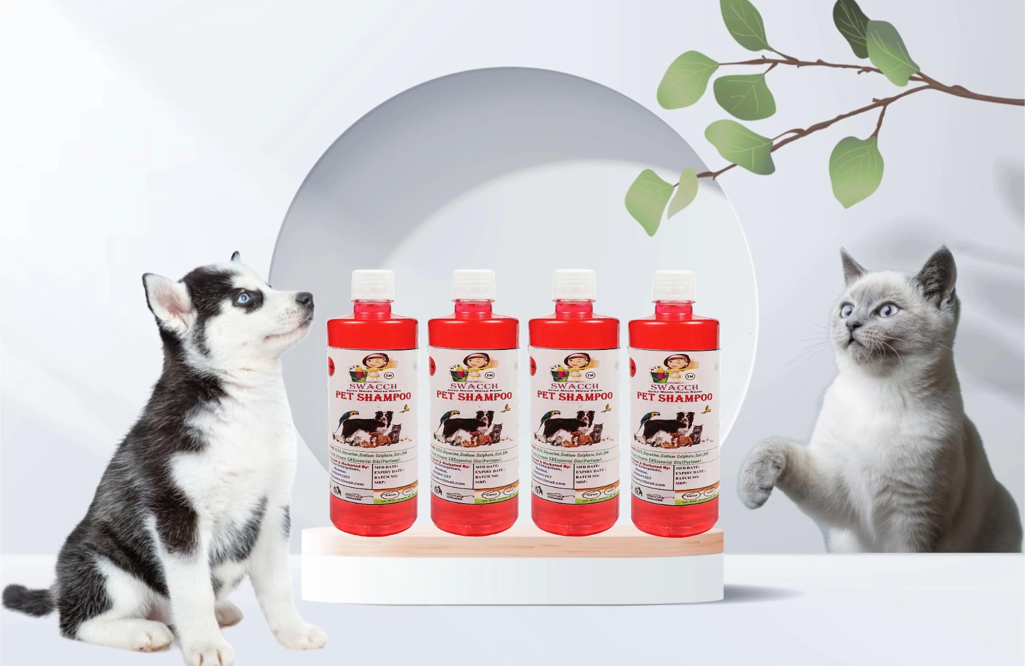 PET Shampoo 500ML (Pack of 4)