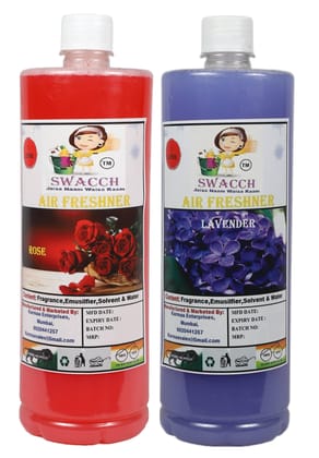 HOME CARE COMBO AIR FRESHNER ROSE & LAVENDER 1 LITRE (PACK OF 2) HOME CARE COMBO AIR FRESHNER ROSE & LAVENDER 1 LITRE (PACK OF 2)