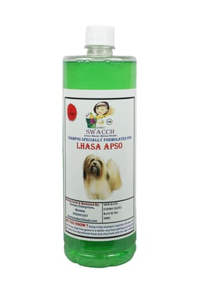 Swacch Shampoo Specially Formulated for Lhasa APSO (1 Litre) Neem Alovera