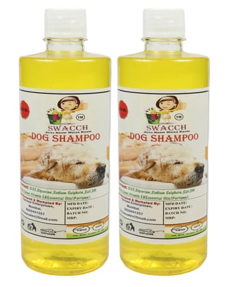 SWACCH Dog Shampoo (500ML) (Combo Pack of 2) Lemon SWACCH Dog Shampoo (500ML) (Combo Pack of 2) Lemon