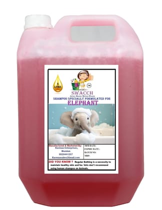 Swacch Shampoo Specially Formulated for Elephant (5 Litre) Jasmine