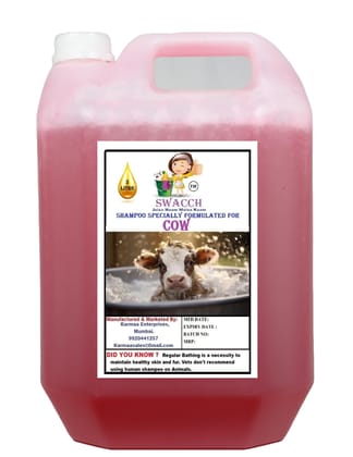 Swacch Shampoo Specially Formulated for Cow (5 Litre) Jasmine