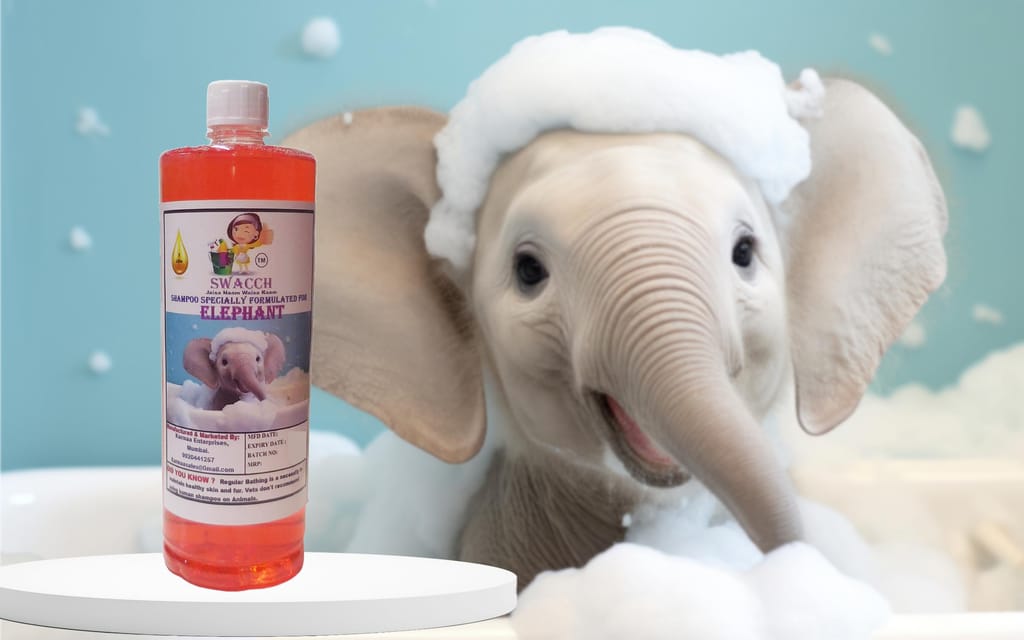 Swacch Shampoo Specially Formulated for Elephant (1 Litre) Jasmine