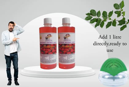 Swacch Diffuser Aroma Liquid (500ml) (Pack of 2) Strawberry