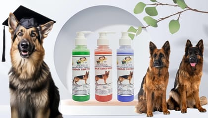 SWACCH Premium Shampoo for German Shepherd (200ML) (Combo Pack of 3) NEEM ALOVERA, Jasmine & Lavender
