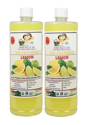 Swacch Air Freshner (1 Litre) (Pack of 2) Lemon Swacch Air Freshner (1 Litre) (Pack of 2) Lemon