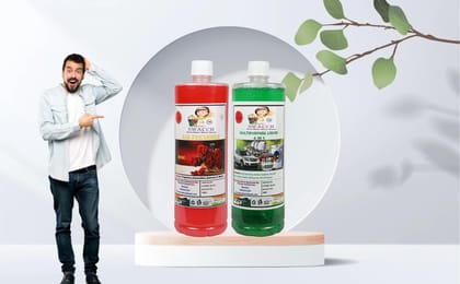 Home Care Combo Air Freshner Rose & Multipurpose Liquid (1 Litre) (Pack of 2)