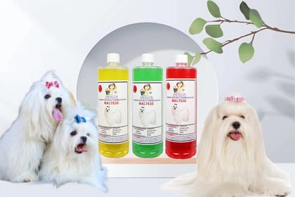 Swacch Shampoo Specially Formulated for Maltese (1 Litre) (Combo Pack of 3) Lemon, Neem Alovera & Jasmine
