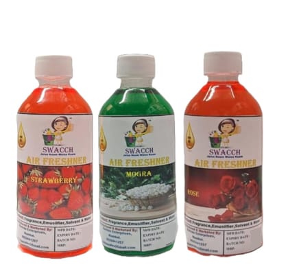 Swacch Air Freshner (200ml) (Combo Pack of 3) Strawberry, Mogra & Rose
