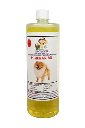 Swacch Shampoo Specially Formulated for Pomeranian (1 Litre) Lemon