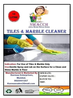 Swacch Tiles & Marble Cleaner (10 litre)