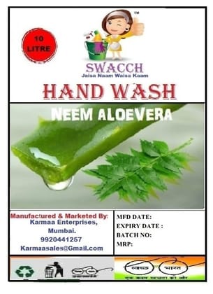 Swacch Hand Wash (10 Litre) Neem Alovera
