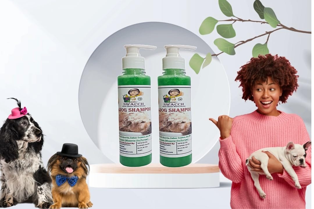 SWACCH Premium Shampoo for Dog (200ML) (Pack of 2) NEEM ALOVERA