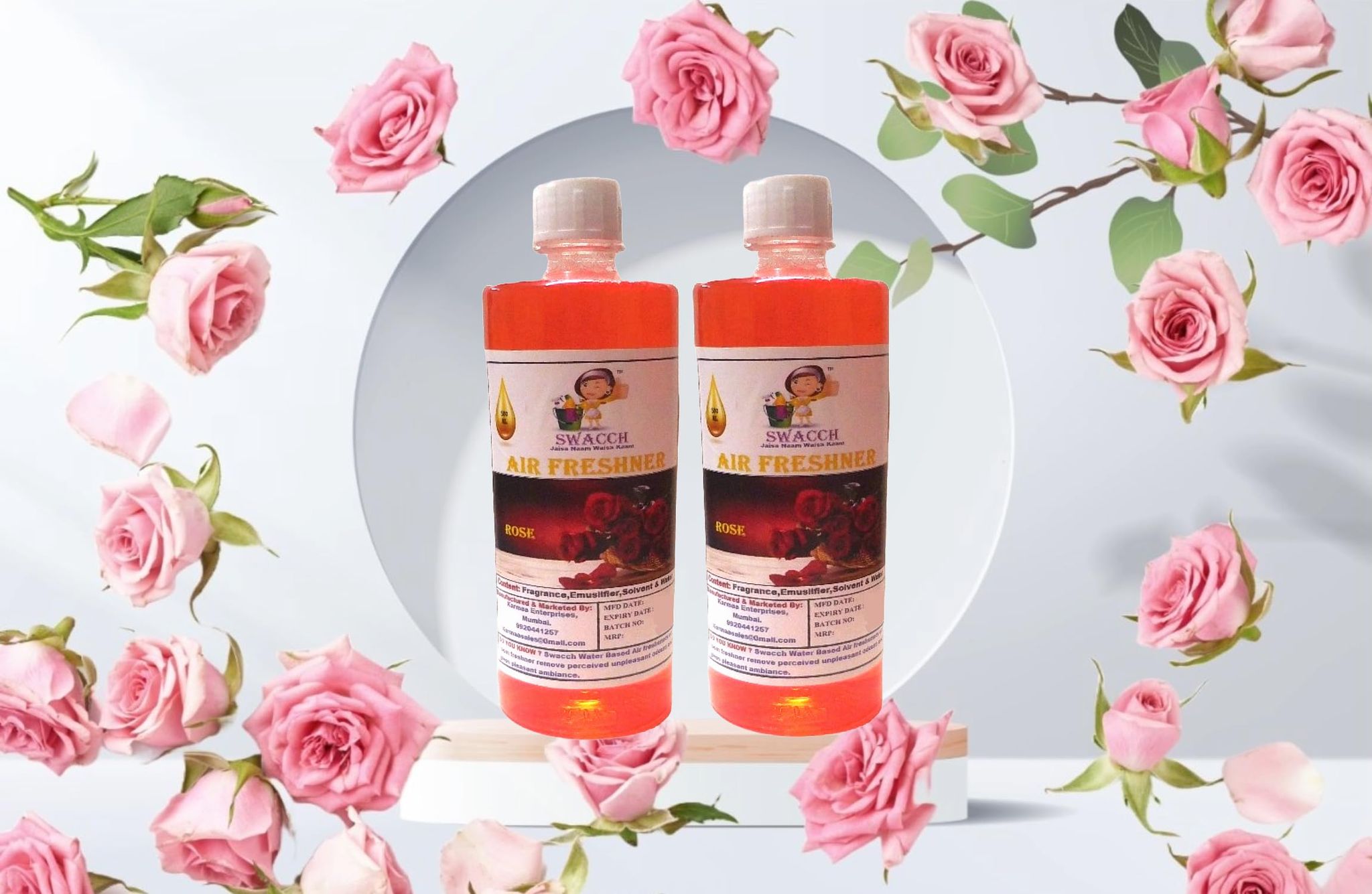 Swacch Air Freshner (500ml) (Pack of 2) Rose