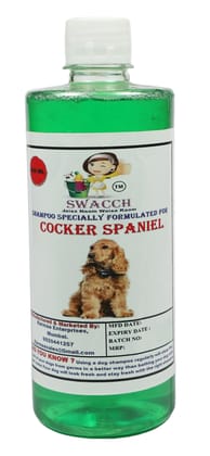 Swacch Shampoo Specially Formulated for Cocker Spaniel (500ml) Neem Alovera