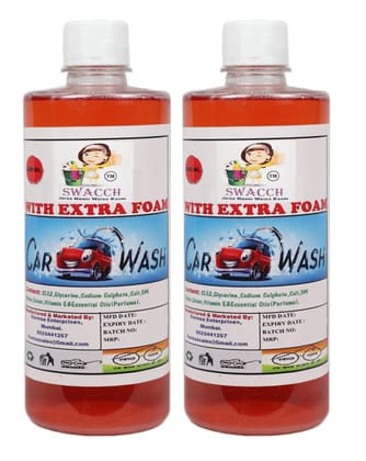 Swacch Car wash Liquid (500ml) (Pack of 2)