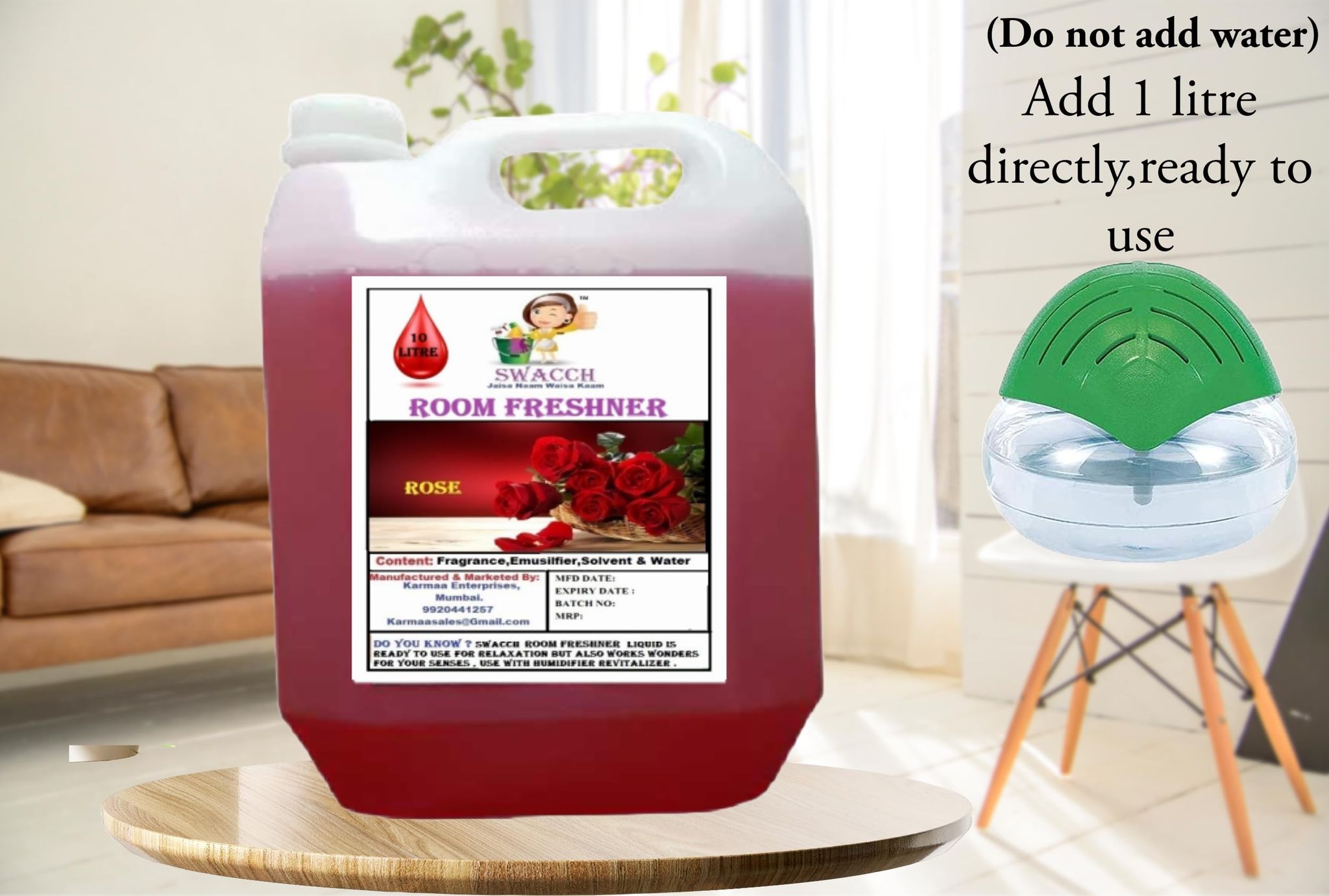 Swacch Room Freshner (10 Litre) Rose