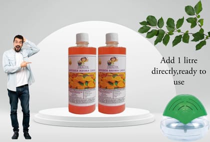 Swacch Diffuser Aroma Liquid (500ml) (Pack of 2) Orange