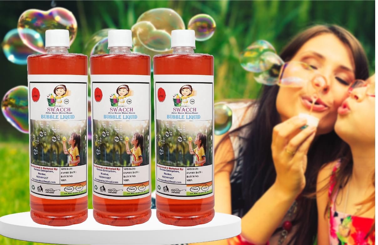 Swacch BUBBLE LIQUID (1 Litre) (Pack of 3)