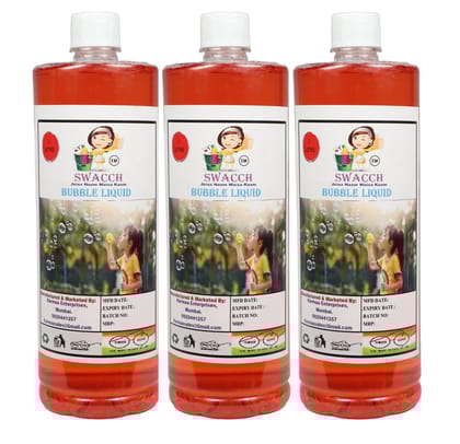 Swacch BUBBLE LIQUID (1 Litre) (Pack of 3) Swacch BUBBLE LIQUID (1 Litre) (Pack of 3)