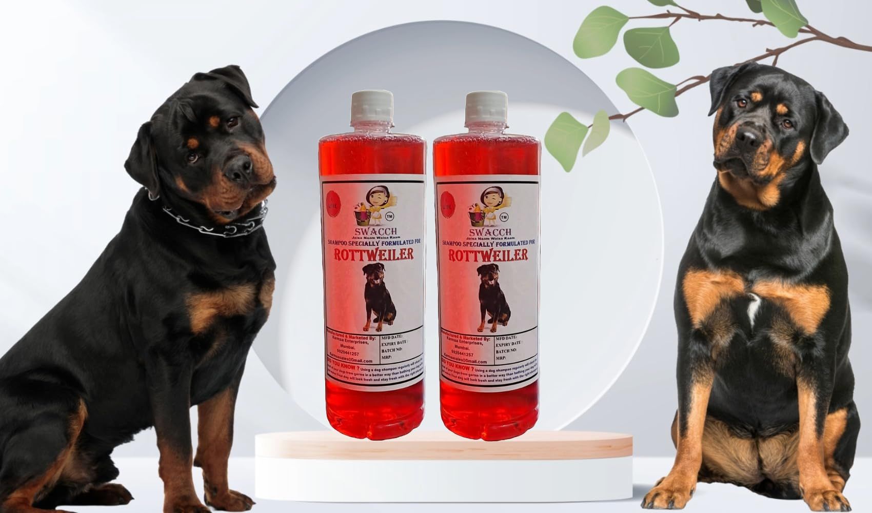 Shampoo Specially Formulated for Strawberry (Rottweiler 2 Litre)