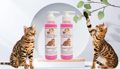 SWACCH Premium Shampoo for Bengal CAT (200ML) (Pack of 2) Rose