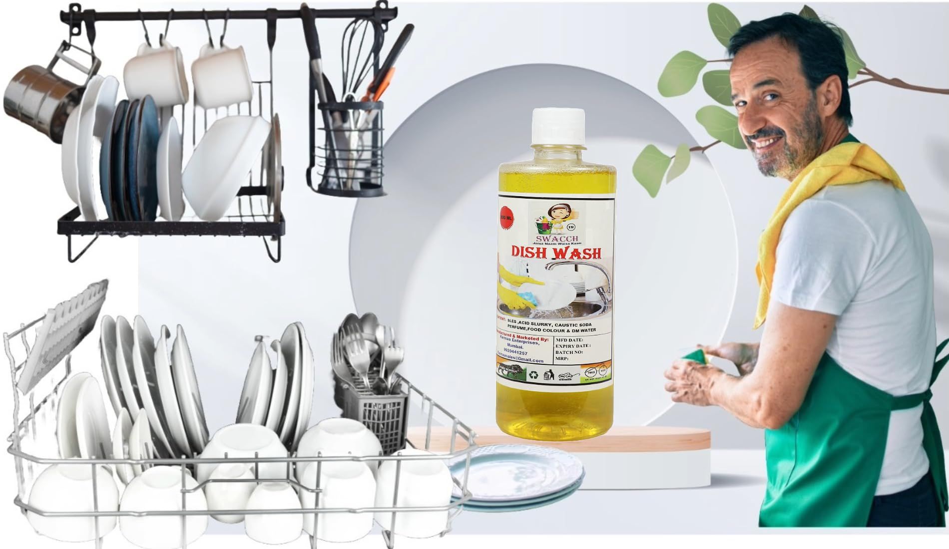 Swacch Dish Wash (500ml) Lemon