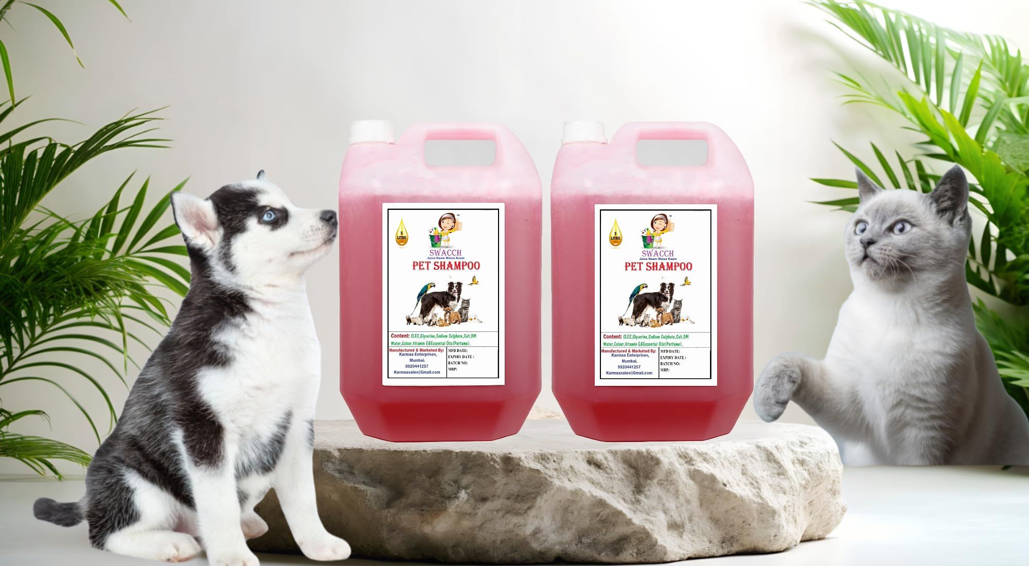 Buy 1 GET 1 Free PET Shampoo (5 Litre) (Pack of 2) Jasmine