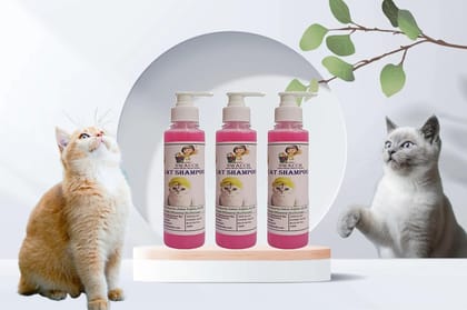 SWACCH Premium Shampoo for CAT Shampoo (200ML) (Pack of 3) Rose SWACCH Premium Shampoo for CAT Shampoo (200ML) (Pack of 3) Rose