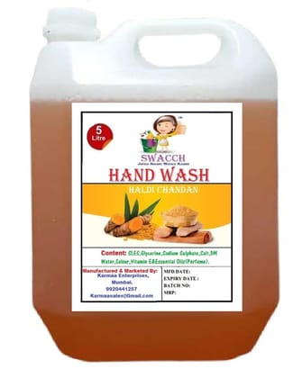 Swacch Hand wash (5 Litre) Haldi Chandan Swacch Hand wash (5 Litre) Haldi Chandan