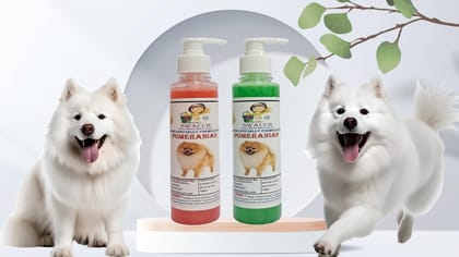SWACCH Premium Shampoo for Pomeranian (200ML) (Combo Pack of 2) Jasmine & NEEM ALOVERA