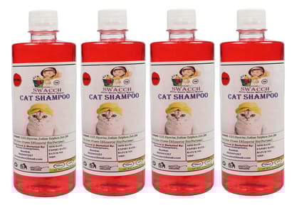 SWACCH Cat Shampoo (500ML) (Pack of 4) Jasmine