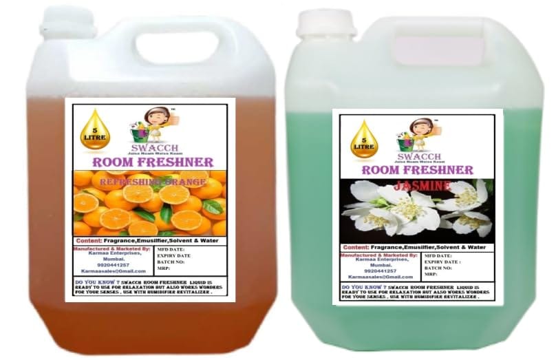 Swacch Room Freshner (5 Litre) (Pack of 2) Orange & jasmine