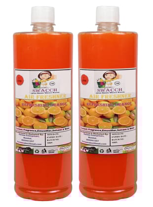 BUY 1 GET 1 FREE AIR FRESHNER (1 Litre) (Pack of 2) Orange