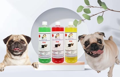 SWACCH Shampoo Specially FORMULATED for Pug (1 Litre) (Combo Pack of 3) NEEM ALOVERA, Jasmine & Lemon