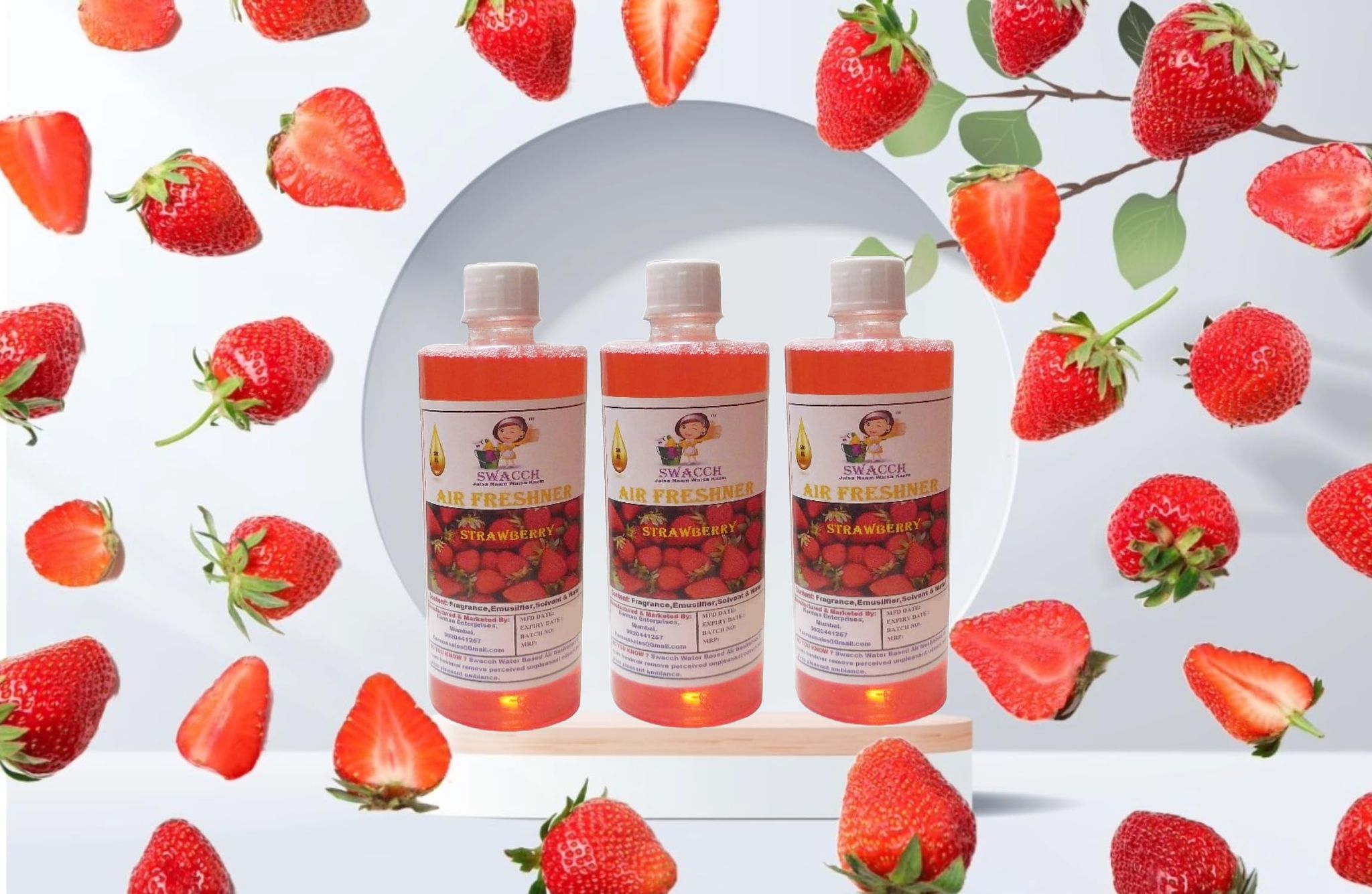 Swacch Air Freshner (500ml) (Pack of 3) Strawberry