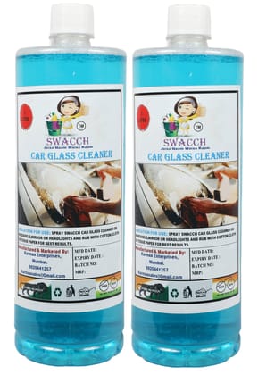 BUY 1 GET 1 Free Car Glass Cleaner (1 Litre) (Pack of 2)