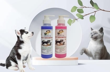 SWACCH Premium Shampoo for PET Shampoo (200ML) (Combo Pack of 2) Lavender & Rose