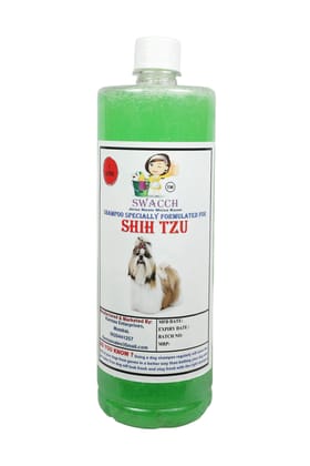 Swacch Shampoo Specially Formulated for Shih TZU (1 Litre) Neem Alovera