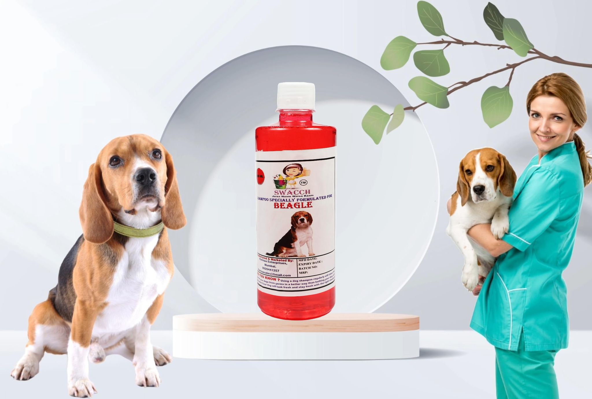 SWACCH Shampoo Specially FORMULATED for Beagle (500ML) Jasmine