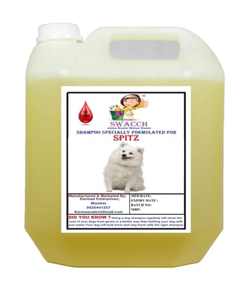 Swacch Shampoo Specially Formulated for Spitz (10 Litre) Lemon