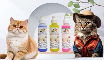 SWACCH Premium Shampoo for American Bobtail (200ML) (Combo Pack of 3) Lavender, Lemon & Rose